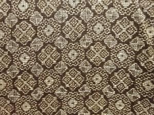 アンティーク　抽象模様織り出し本場泥大島紬着物